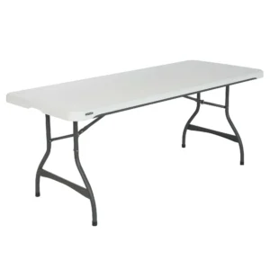 Lifetime klapbord 183×76 cm i hvid, model 80679, plads til 6 personer, robust og praktisk