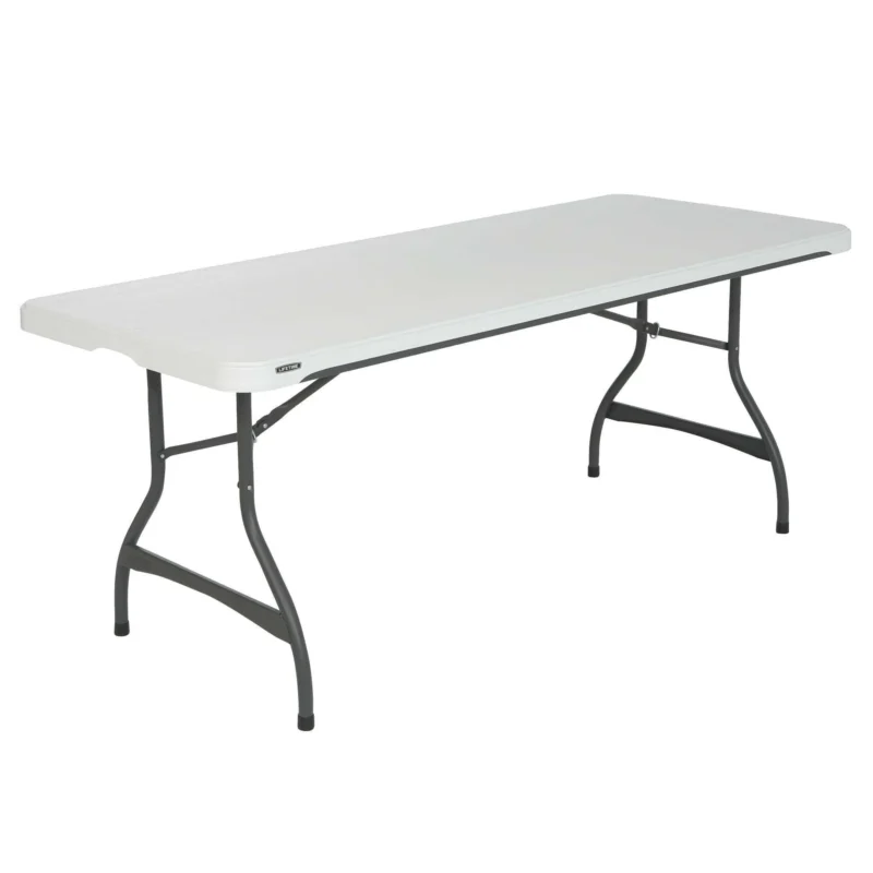 Lifetime klapbord 183×76 cm i hvid, model 80679, plads til 6 personer, robust og praktisk