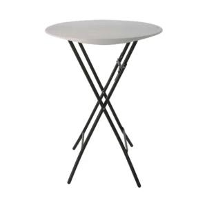 Lifetime cocktailbord Ø84 cm i offwhite, modell 80362, robust och funktionellt för evenemang
