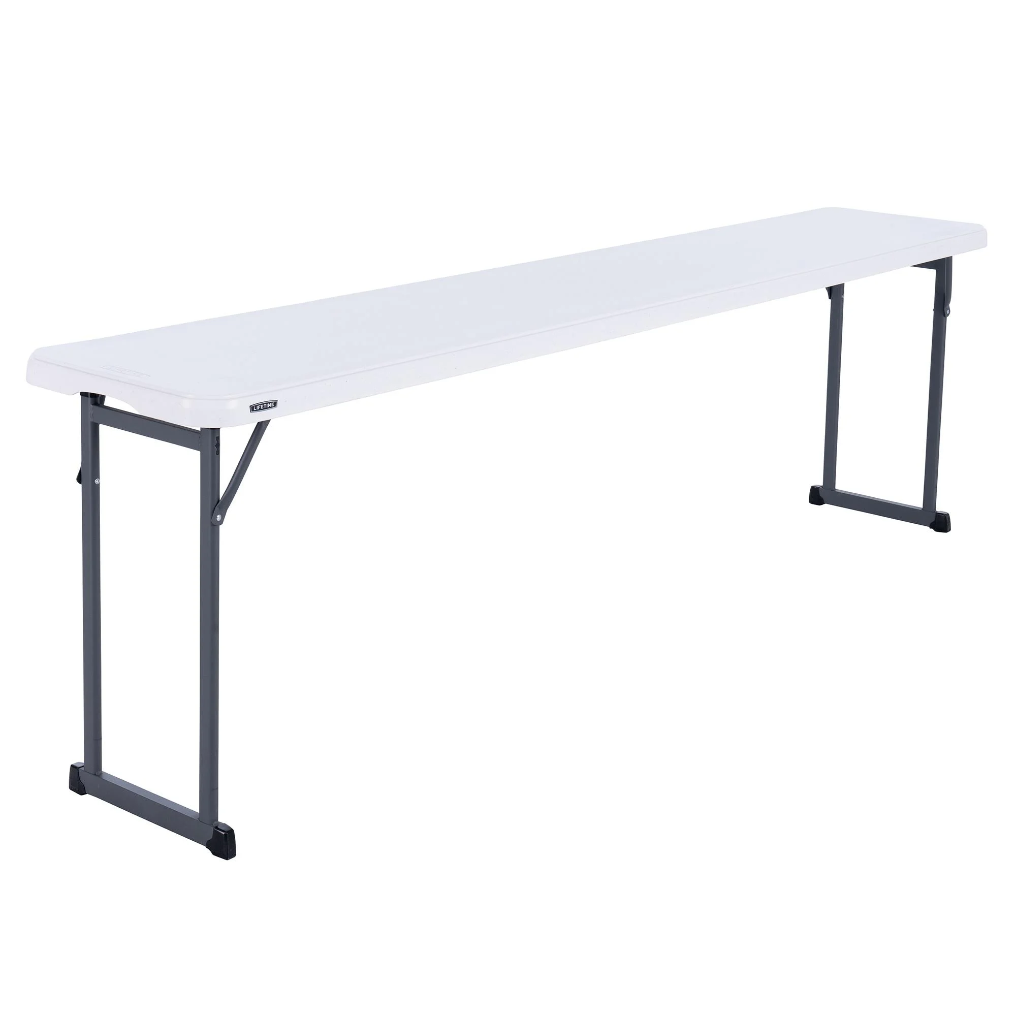 Lifetime konference klapbord 246 × 47 cm i hvid, model 80930, robust og plads til 8 personer