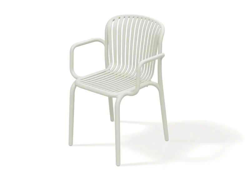 Stabelbare Brene Armstol i offwhite