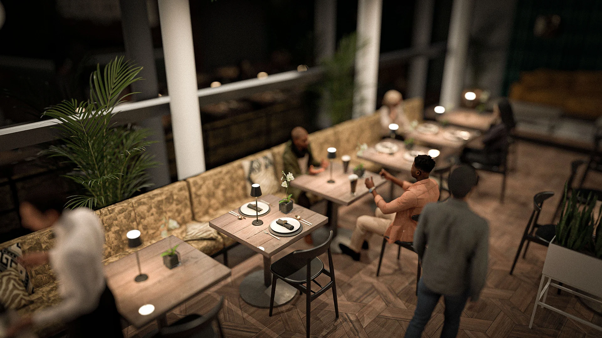 Securit® FELINE LED bordlampe, sort - Billede 2