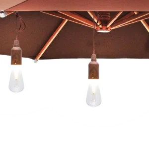 Securit® 3 stk. COPENHAGEN LED lamper til parasol, ledningsfri og genopladelige