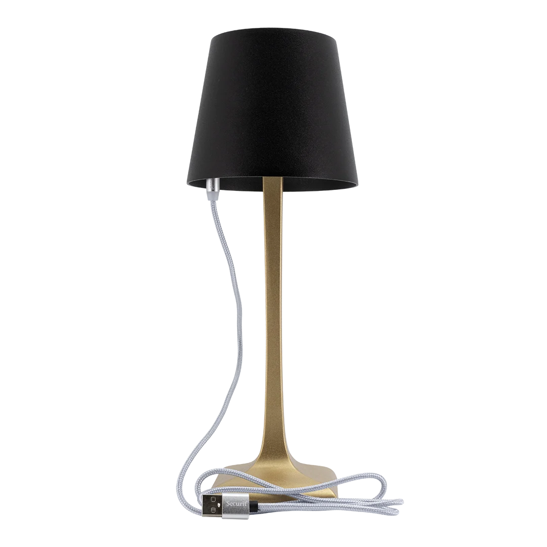Securit® ROMA LED bordlampe, sort/guld - Billede 6