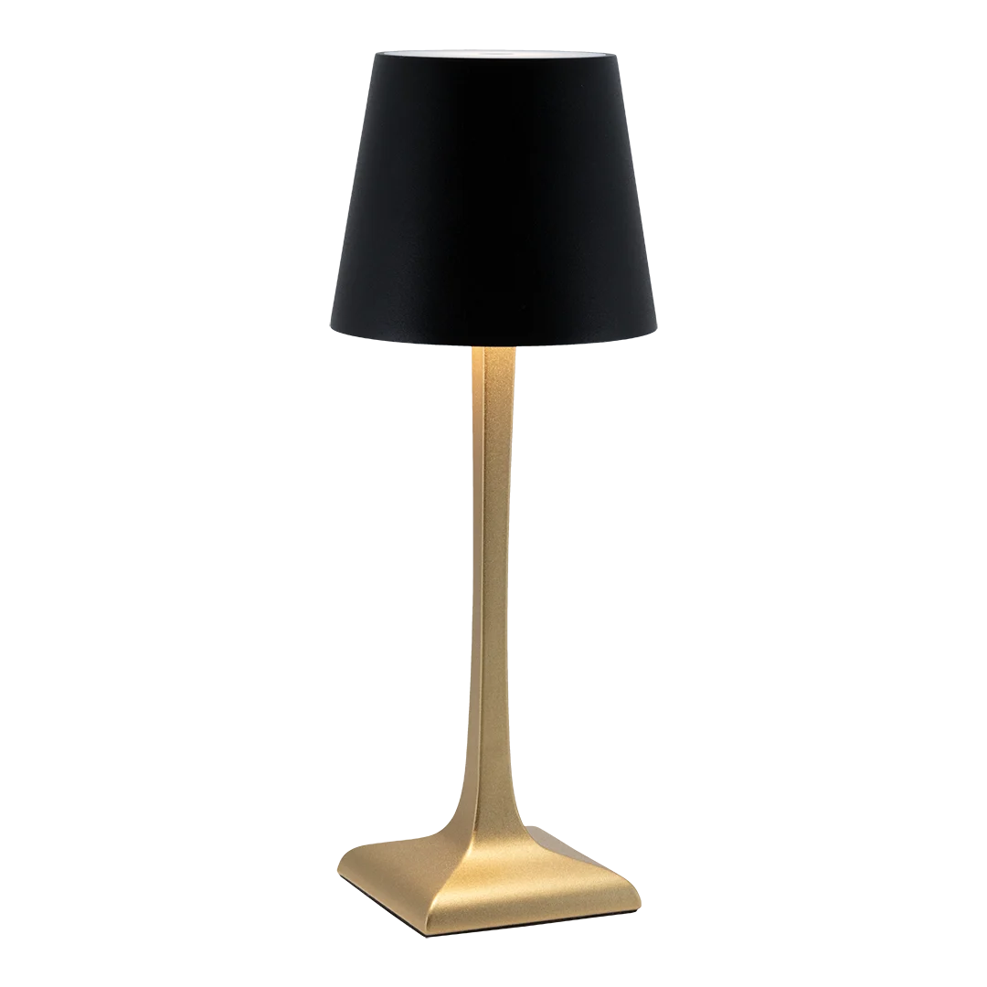 Securit® ROMA LED bordlampe, sort/guld