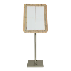 Securit® GLASS STAR Informationsdisplay 4xA4, eg