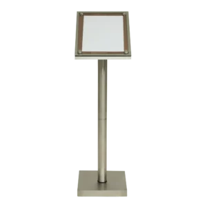 Securit® GLASS STAR Informationsdisplay 1xA4, valnød