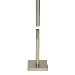 Securit® Informationsdisplay stand: stolpe og base 125 cm, stål