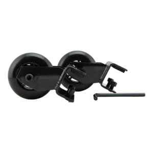 2 stk. Securit® Basehjul til informations stander, sort silikone