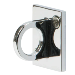 Securit® CLASSIC CHROME - vægkrog til reb med kliklås