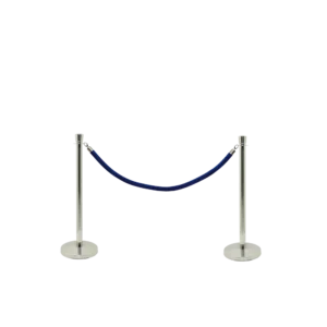 Securit® BUDGET - Sæt med 2 afspærringsstolper og 1 blåt reb