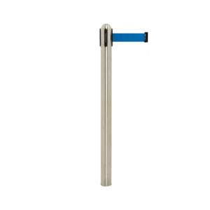 Securit® UDTRÆK - afspærringsstolpe med blåt udtræksbånd (uden fod)