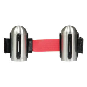 Securit® UDTRÆK - Væghængt afspærring med rødt udtræksbånd