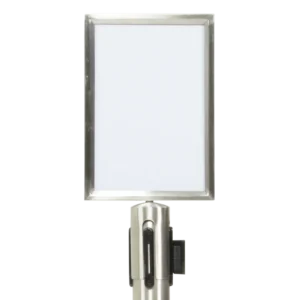 Securit® BUDGET Topskilt - til afspærringssytsem med udtræk, stål