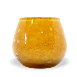 Securit® Stage LUNA, mundblæst genanvendt glas, gylden orange
