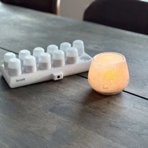 LED fyrfadslys og stager